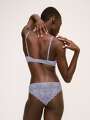 Bleu Soutien-gorge sans armature - Softy lace  2