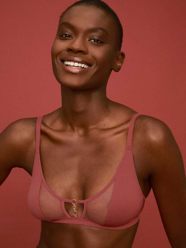 Marron Soutien-gorge sans armature - Yumi 1