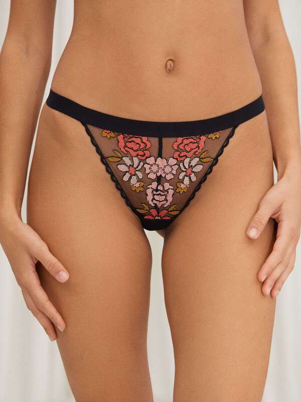 Noir String - Donna 1