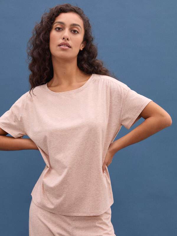 Rose T-shirt de pyjama à manches courtes - Charme 1